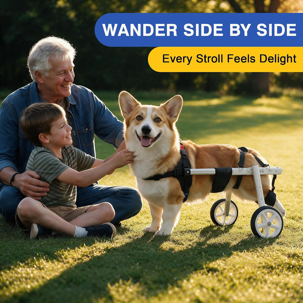 Dog Wheelchair for Back Leg Dog, 16–21L 7–11H,Rear Legs Support