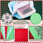 10 Pcs Christmas Embossing Folders Snowflake Deer Tree Stencils