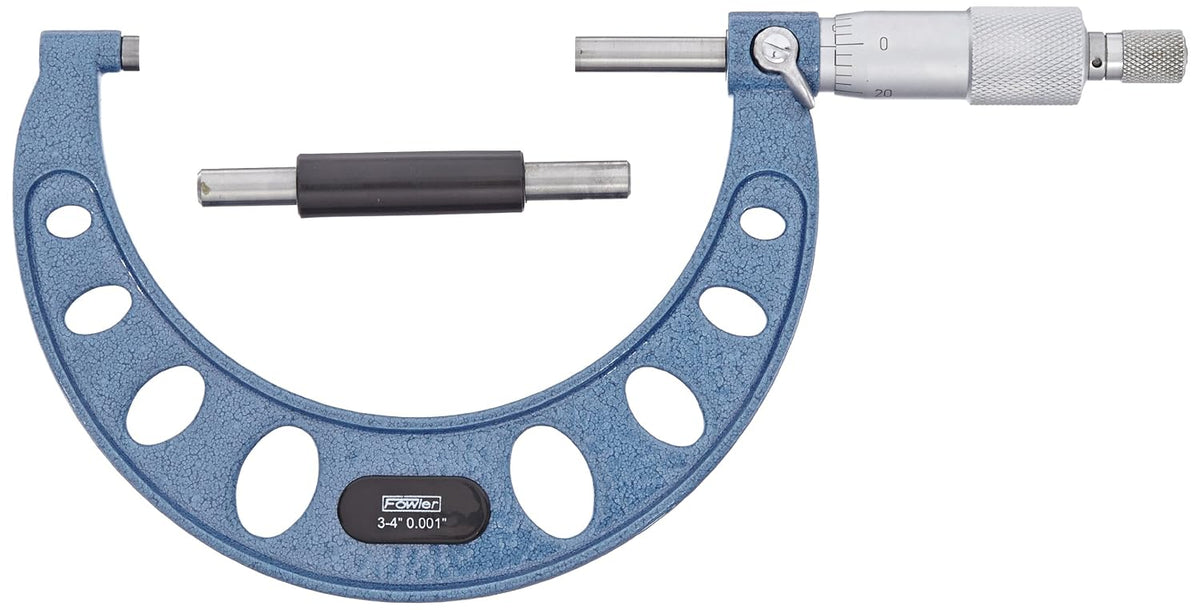 Fowler 52-253-004-1, Premium Outside Inch Micrometer With 3-4" Measuring Range