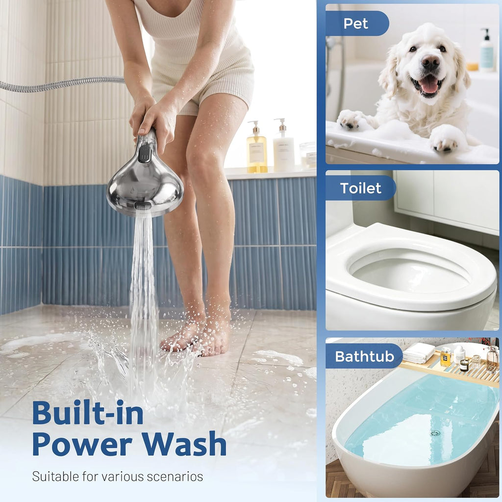 Dual Filtered Rain Shower Head Combo, Handheld Shower Head with Adjustable Bar - Rainfall Shower Head And Showerhead