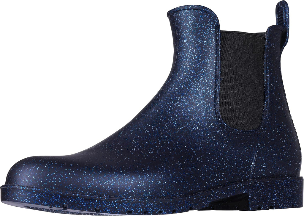 Women's Ankle Rain Boots Waterproof Chelsea Boots | Stylish Matte Finish, Easy On&Off, Non Slip, Ideal for Rainy Commute