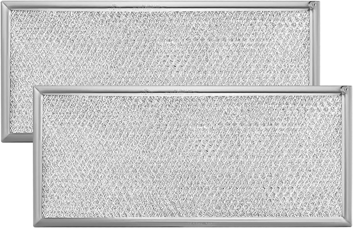 Grease Filter Fit For Whirlpool UMV1160CW6 WMH31017FB1 WMH31017FB2 WMH31017FD1 WMH31017FD2 WMH31017FS1 WMH31017FS2 WMH31017FW1 WMH31017FW2 WMH32519FB2 WMH32519FB3 WMH32519FS2 WMH32519FS3 Microwave