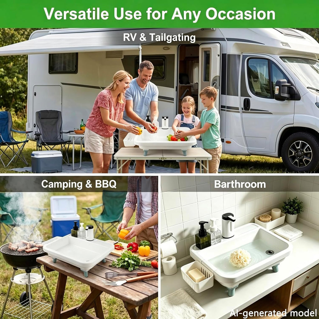 Portable Sink Hand Wash Station,Camping Sink