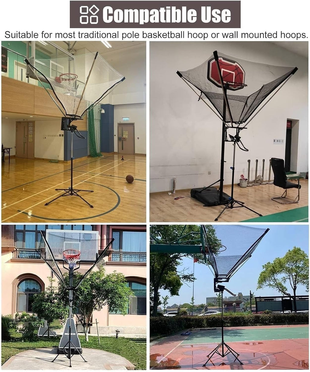 Heavy Duty Basketball Return net, Basketball Returner, Basketball Shooting Training Auxiliary Practice net, with