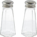 3 Ounce Stainless Steel Paneled Salt & Pepper Shaker, Clear