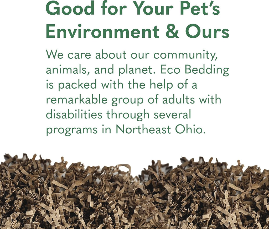 99% Dust Free Paper Bedding for Small Pets and Birds, Eco Natural, 3 lb (Expands to 60 L)