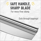 Pizza Cutter Rocker Blade, with Plastic Cover, 14"