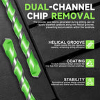 5 Pack 3/16 inch Masonry Drill Bit Set - Carbide Tip Hex Shank Concrete Drill Bits for Brick, Tile, Cement, Glass & Plastic