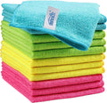 Microfiber Cleaning Cloth 210GSM, Pack of 12, Size:11.5" x 11.5", Ultra-Soft, High-Density Non-Abrasive Cleaning