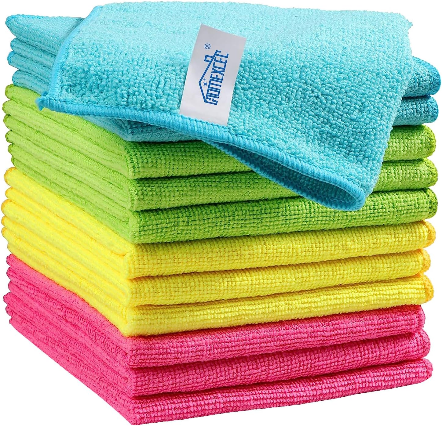 Microfiber Cleaning Cloth 210GSM, Pack of 12, Size:11.5" x 11.5", Ultra-Soft, High-Density Non-Abrasive Cleaning