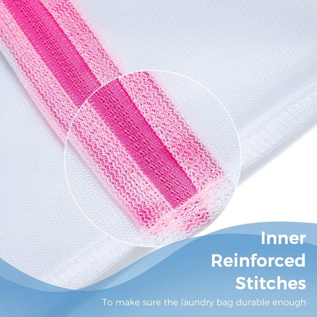 Laundry Bags Mesh Wash Bag for Intimates Lingerie and Delicates, 5Pcs (1XL,2L,2M)