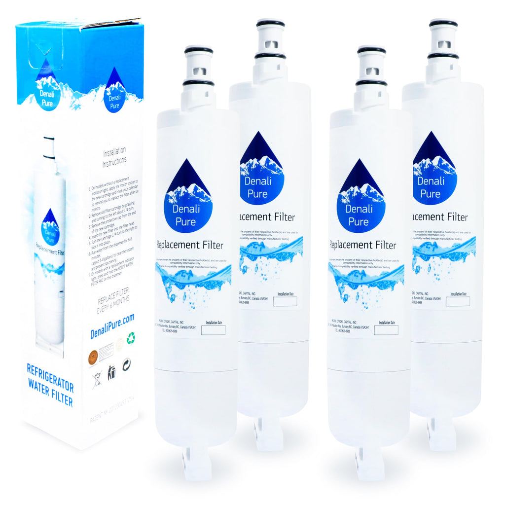 4-Pack Replacement for Whirlpool ED2GHEXNL06 Refrigerator Water Filter