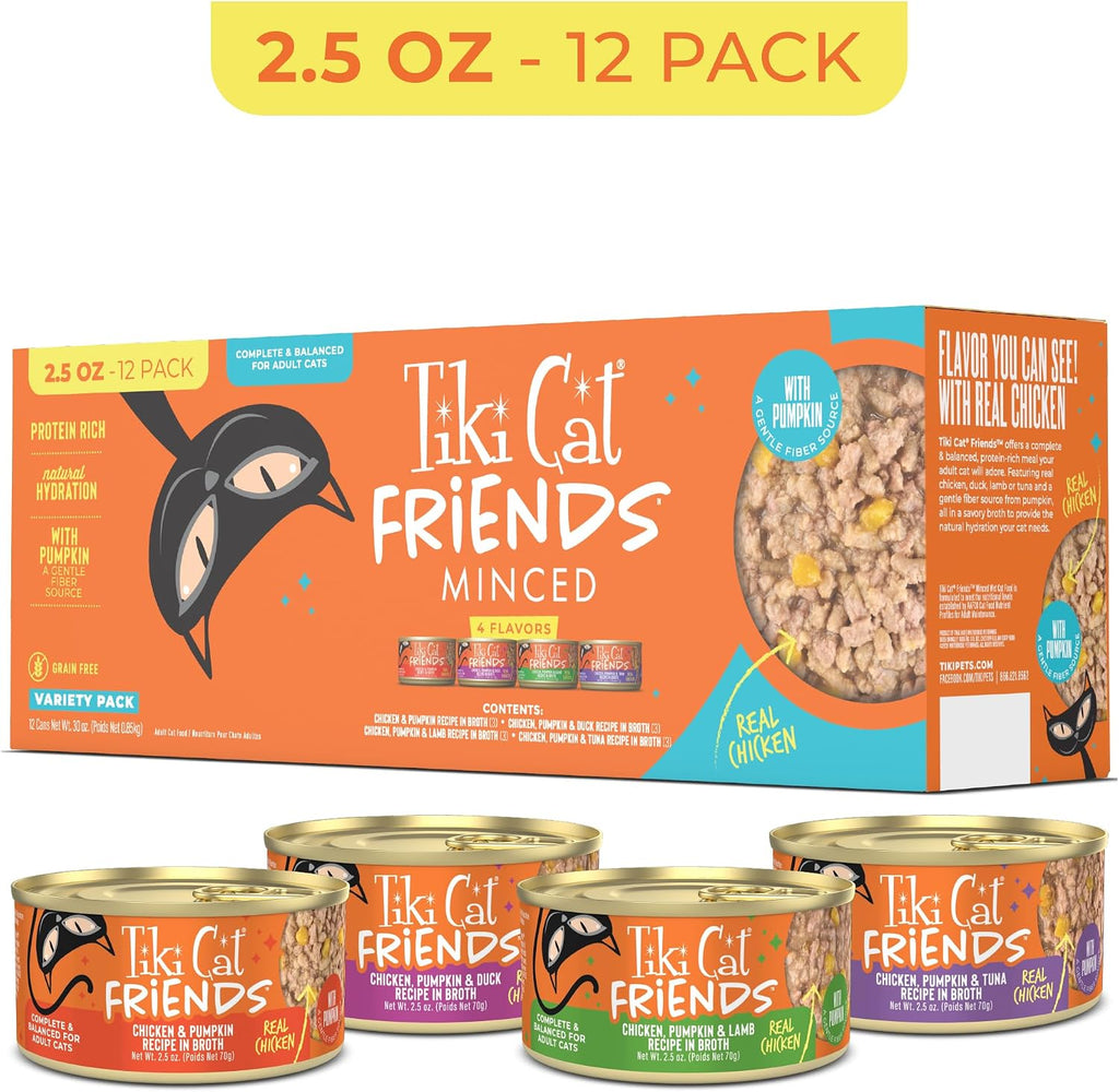 Friends Wet Cat Food, Chicken Variety Pack, 2.5 oz. Can, 12 Count