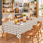 Fall Tablecloth, Flannel Backed Vinyl Table Cloth, 60"x84"