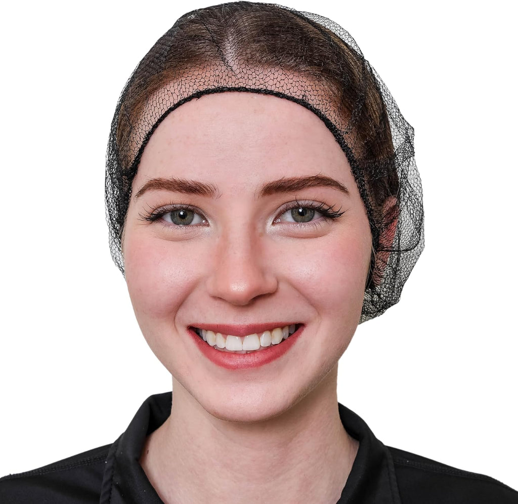 Disposable Honeycomb Nylon Hair Nets | Breathable | [BLACK | BLUE | BROWN | WHITE |18”|21”|24”|28”]