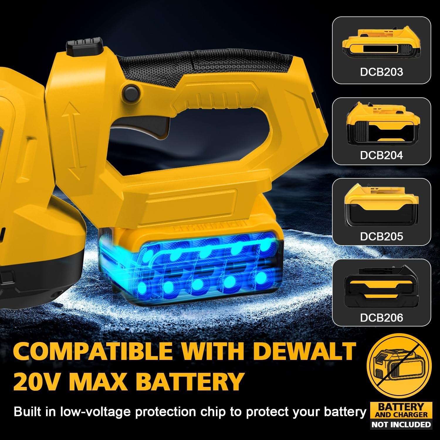 20.4" Hedge Trimmer Cordless Compatible with Dewalt 20V MAX Battery | Brushless Dual-Action,Lightweight 5 lbs,2/3"