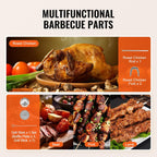 Shawarma Grill Machine, Vertical Chicken Shawarma Cooker Machine Countertop, Electric Stainless Steel Broiler Gyro