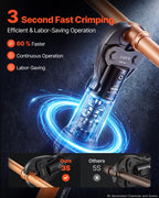 VEVOR Press Tool, 18V Electric Pipe Crimping Tool (JAWS NOT INCLUDED)