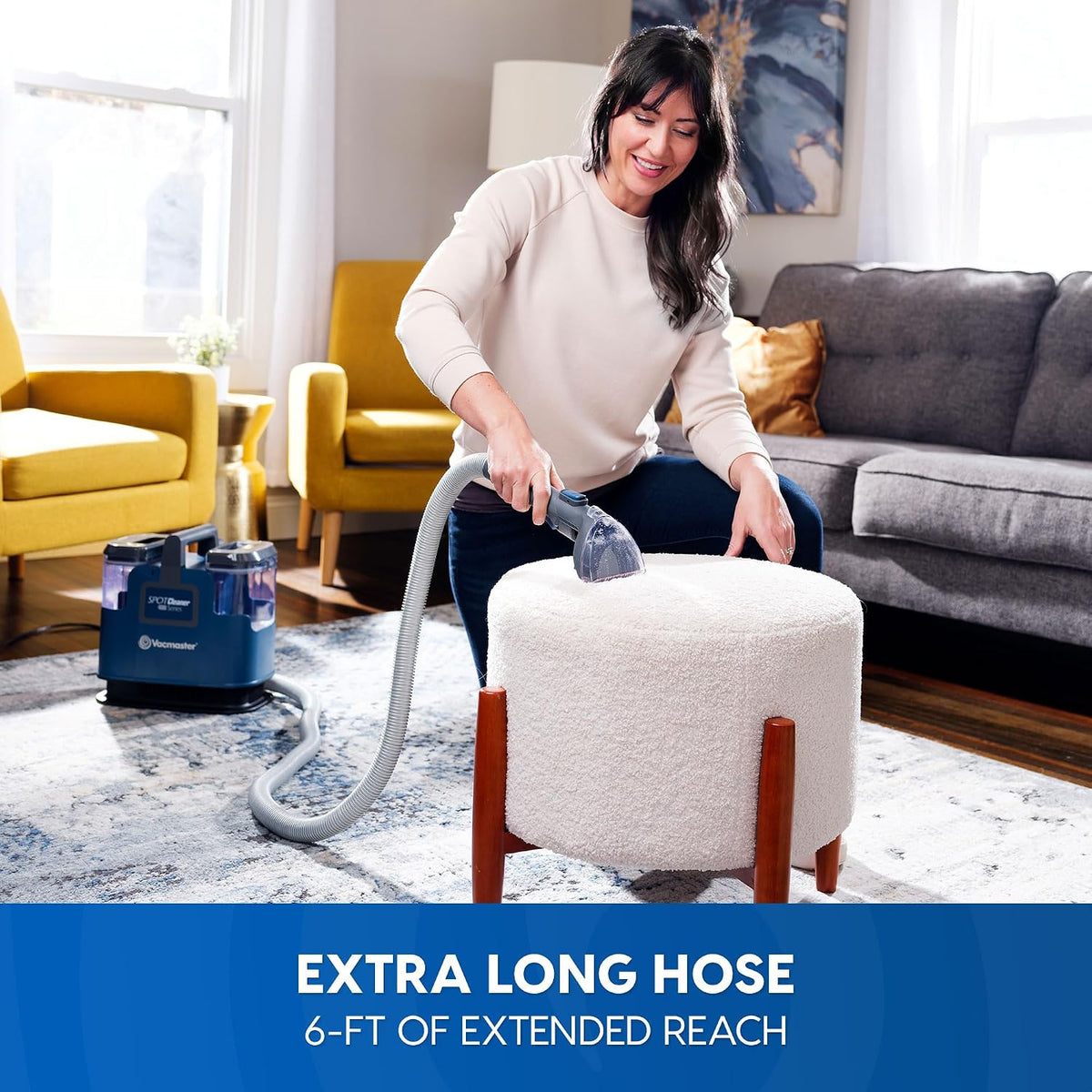 400 Series Portable Carpet & Upholstery Spot Cleaner Machine | 16Kpa Power Suction with Versatile Tools for Pets