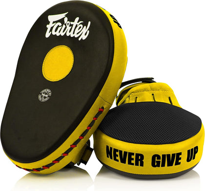 FMV13 Maximized Focus Mitts, Muay Thai Kickboxing MMA Punching Pads | Premium Syntek leather shell with multi-layer