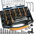 468PCS Black Metric Flange Bolt Assortment Kit with Socket Wrench