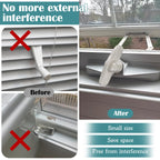 4 Pack Universal Tee Crank Casement Window Handles, White Beige