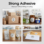 2" Sticker Labels for Laser & Inkjet, Spartan Industrial Template C004