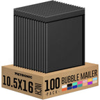 Bubble Mailers 10.5X16 Inch 100 Pack Black Padded Envelopes Bulk