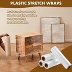 Stretch Wrap 18 Inch, 80 Gauge Pallet Wrap, 4 Rolls
