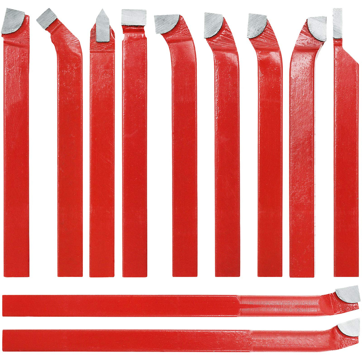 11 Pc 5/16" Carbide Tip Tipped Cutter Tool Bit Cutting Set for Metal
