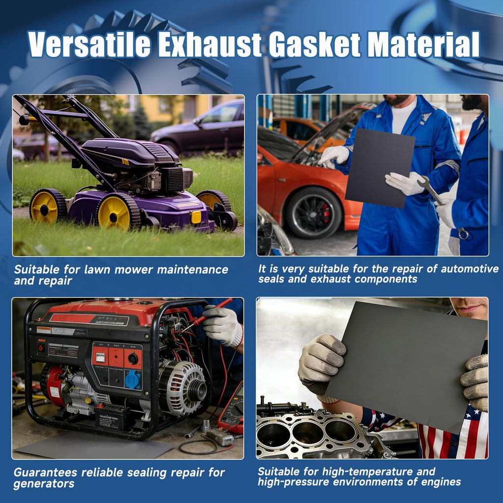 0.5mm Non-Asbestos Gasket Material - 3 Pcs 15"x11.8"inch