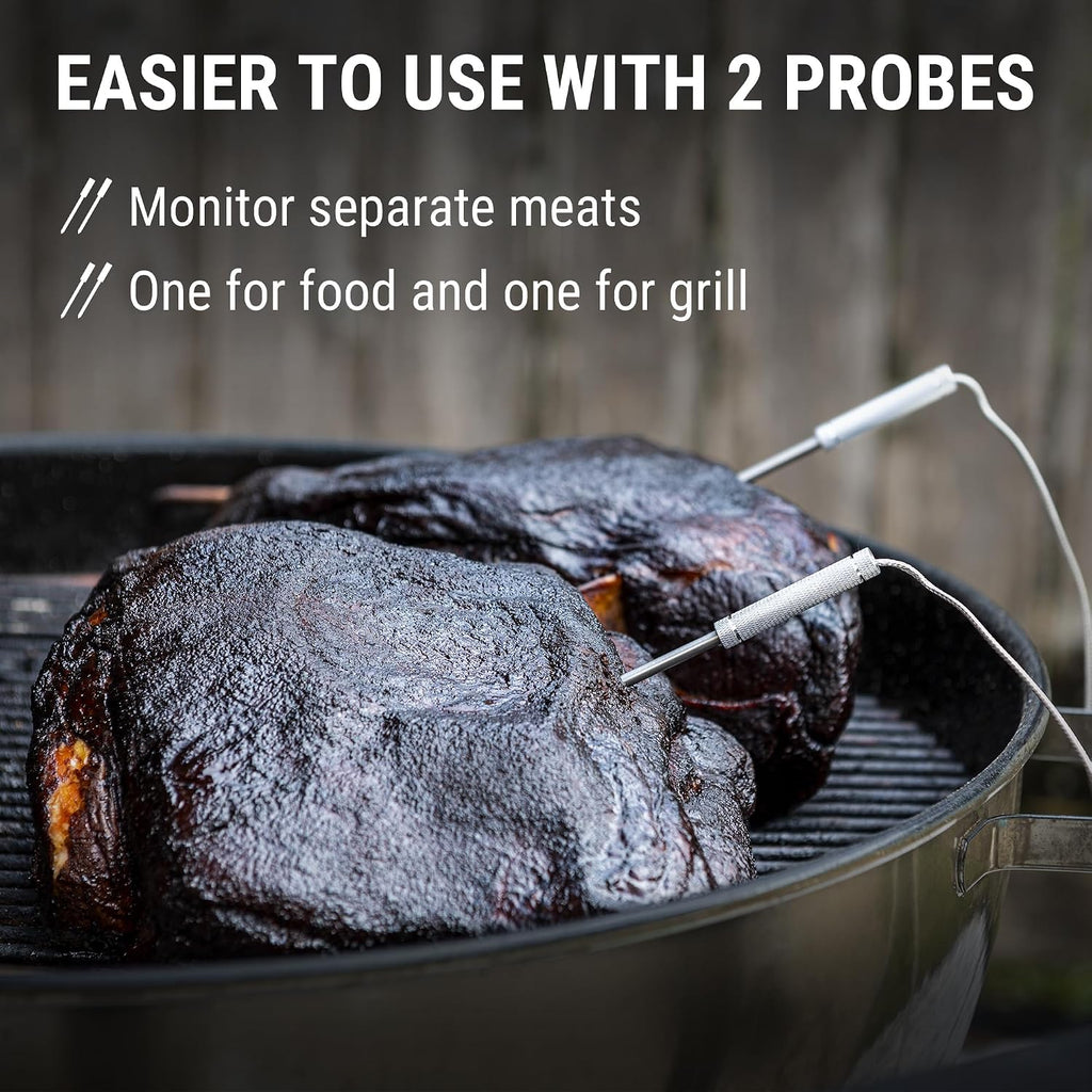 TempSync 650 ft Bluetooth Meat Thermometer with 2 Probes for Grill