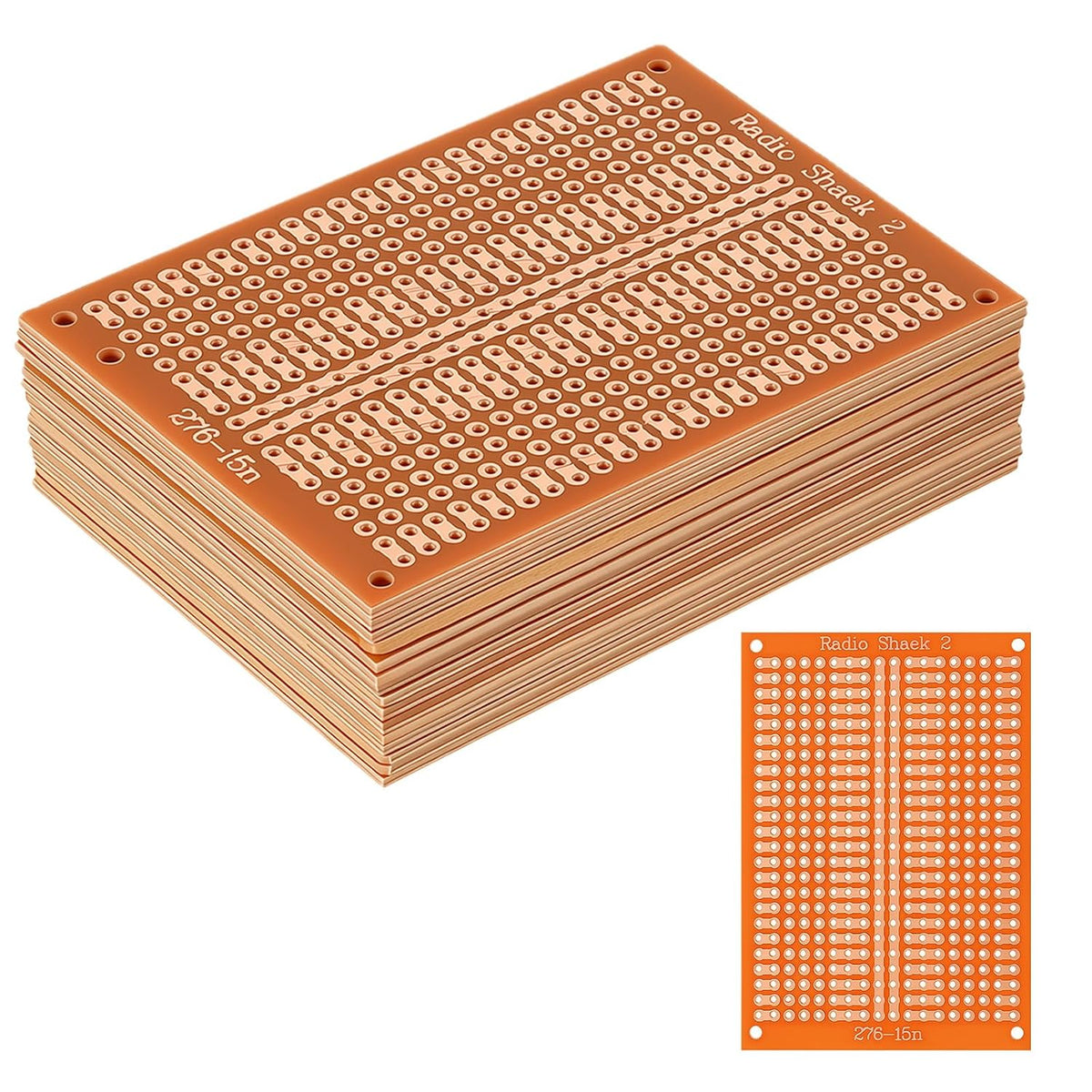15PCS PCB Board Prototype Perf Boards, 5x7cm 1-2-3 Circuit Board for DIY Soldering Electronic Projects and Electronic Experiment