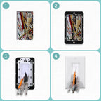 12 Pack Brush Wall Plate, Cable Pass Through Insert for Wires