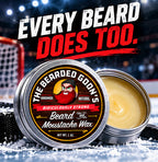 Beard Wax & Mustache Wax for Men, Strong Hold, 1 oz