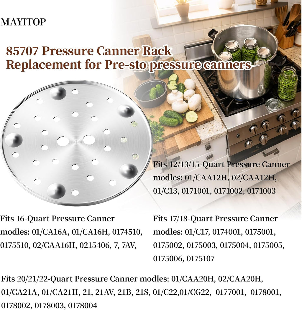 11-Inch Cooking/Canning Rack Replacement for Pre-sto 85707 11" Pressure Canner Rack Compatible with Pre-sto 16 Quart