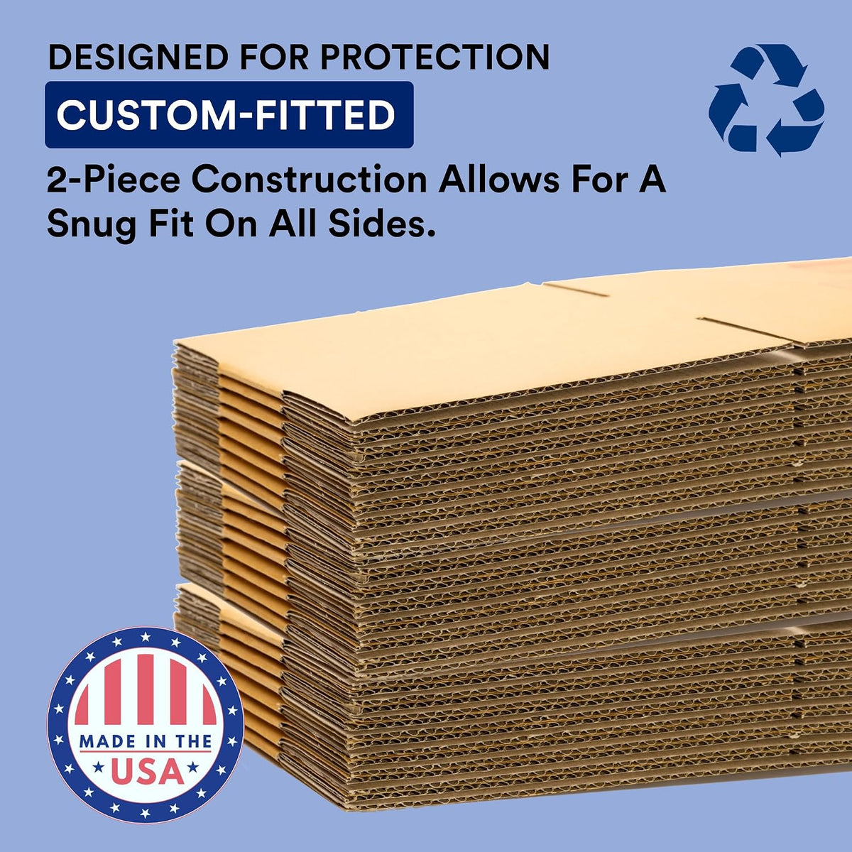 Moving Box 37 1/2"L x 4"W x 31"H, 10-Pack Telescopic Mirror Corrugated Cardboard Box for Shipping, Mailing, Packing