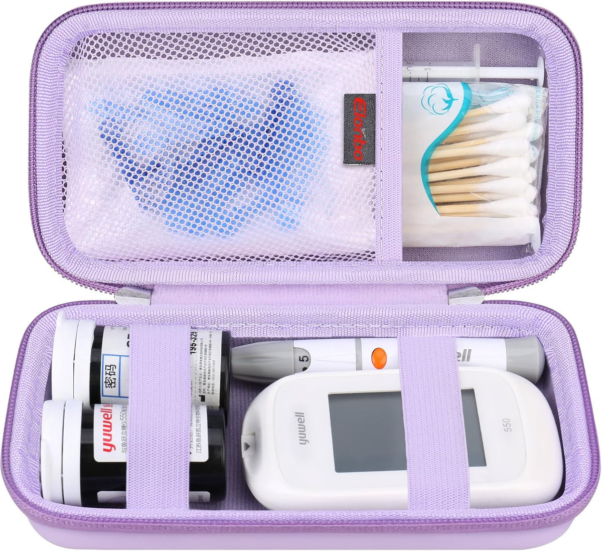 Diabetic Supplies Travel Case for Glucose Meter Diabetes Testing Kit