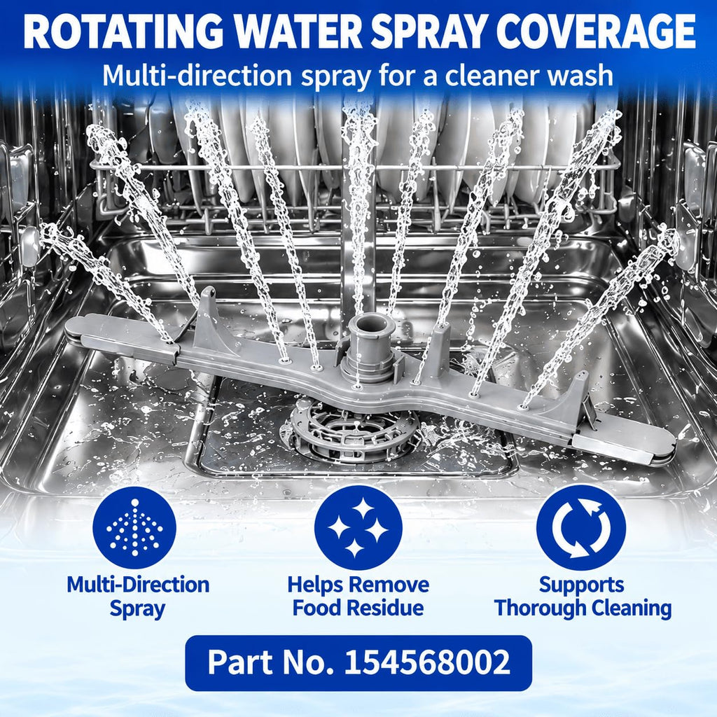 Dishwasher Spray Arm Kit For Frigidaire FFBD2412 2000–2026,Replacement