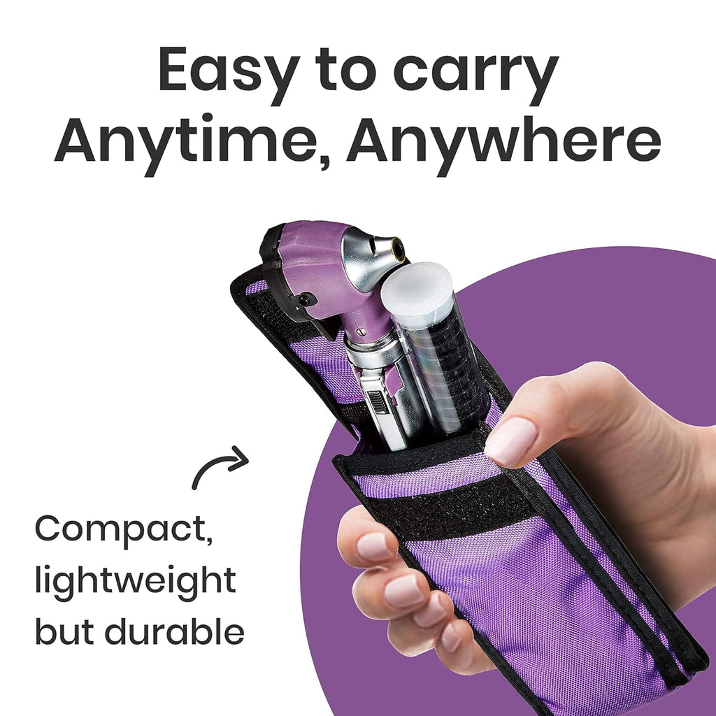 ZetaLife Otoscope - Ear Scope with Light, Ear Infection Detector, Pocket Size (Purple Color)