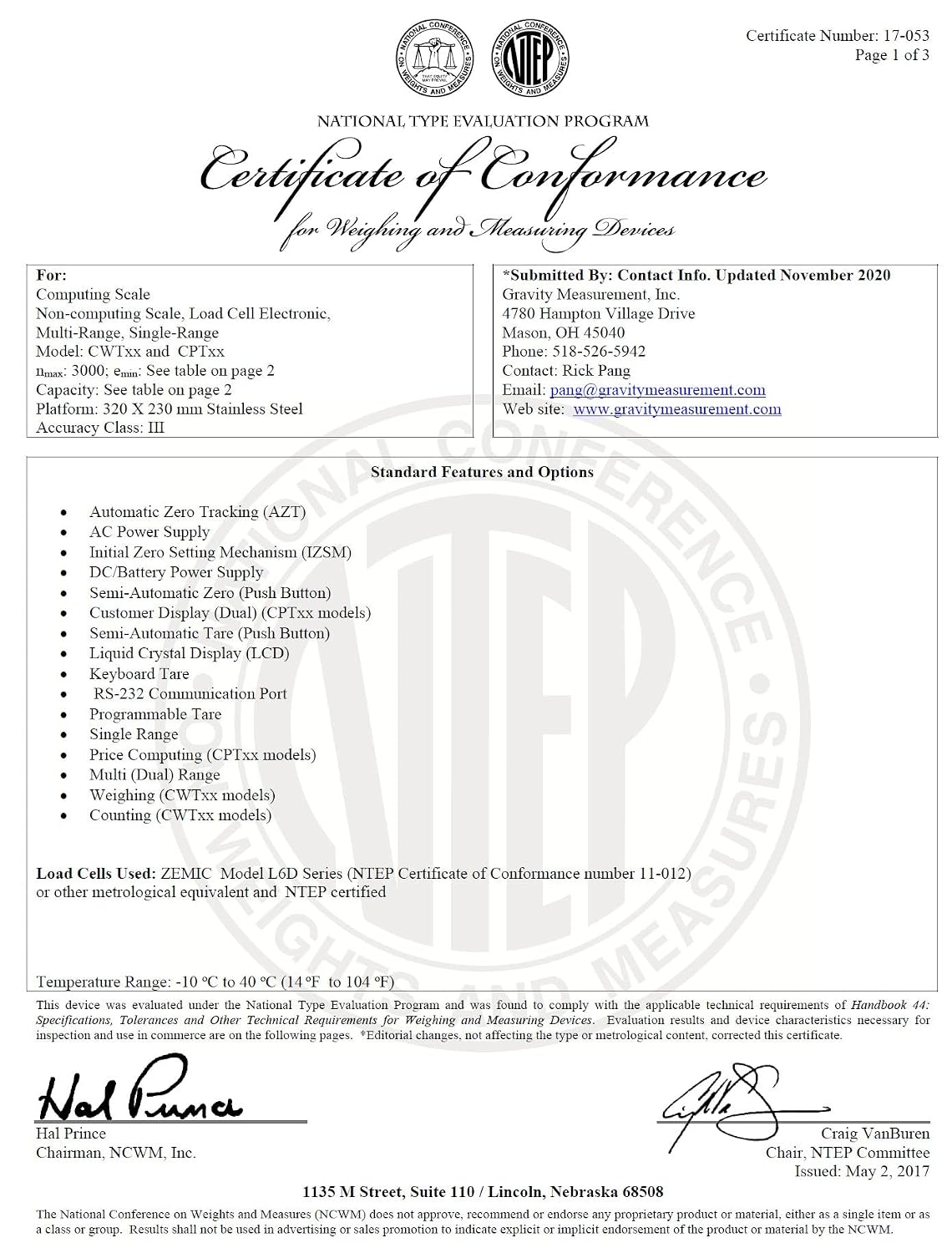 NTEP Legal for Trade Price Computing Scale, 30lb / 60lb Capacity, 0.01lb / 0.02lb Readability, Dual Range