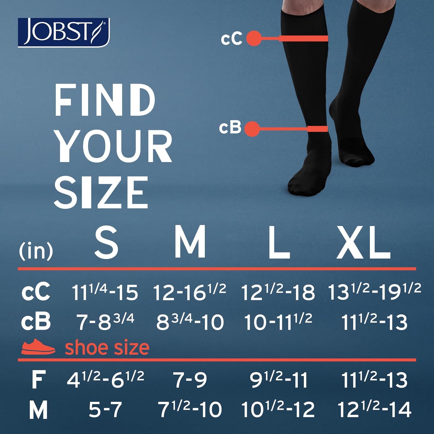 ACTIVA Athletic 20-30 mmHg Compression Socks Knee High, Closed Toe