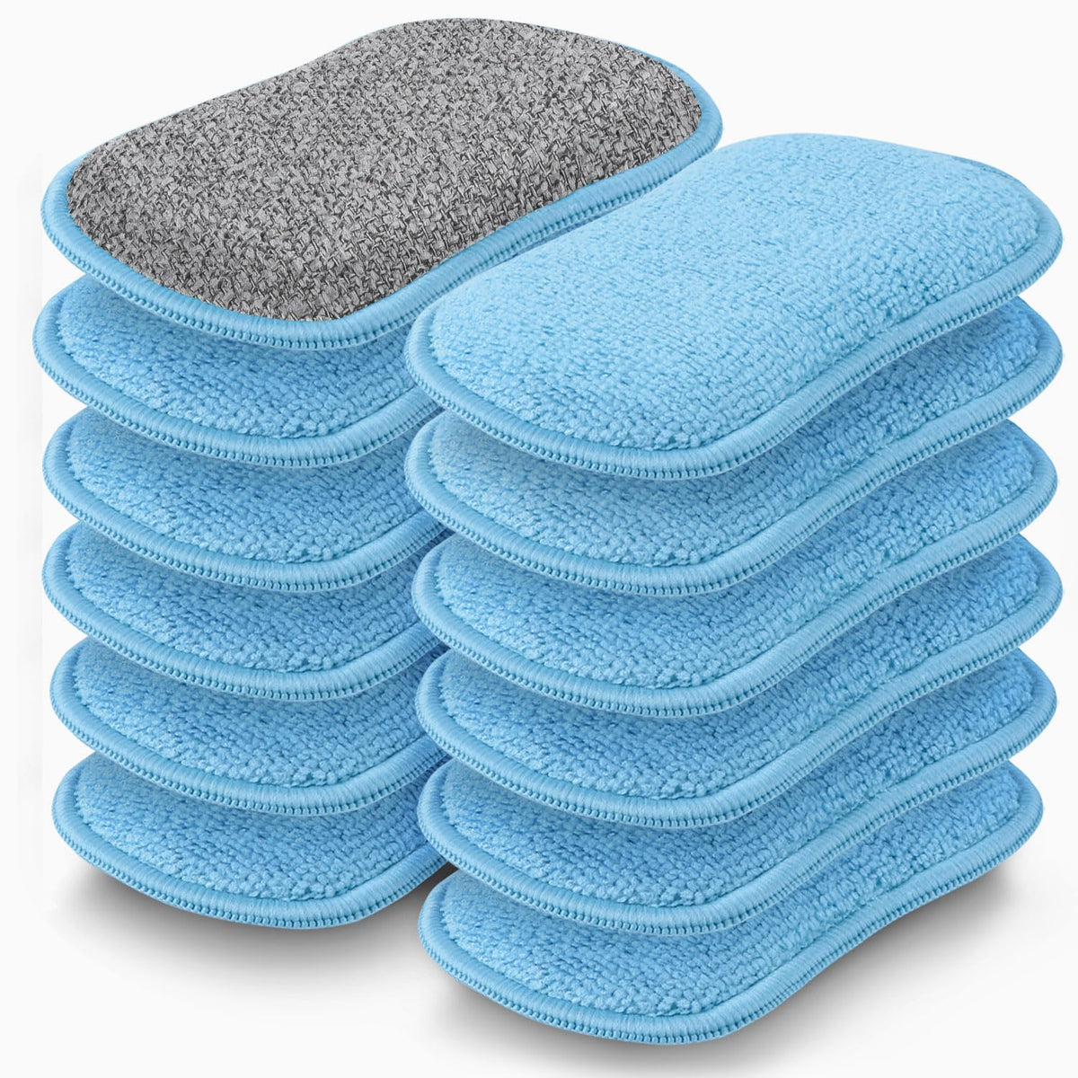 12 Pack Dish Sponges Kitchen, Non-Scratch Microfiber Sponges