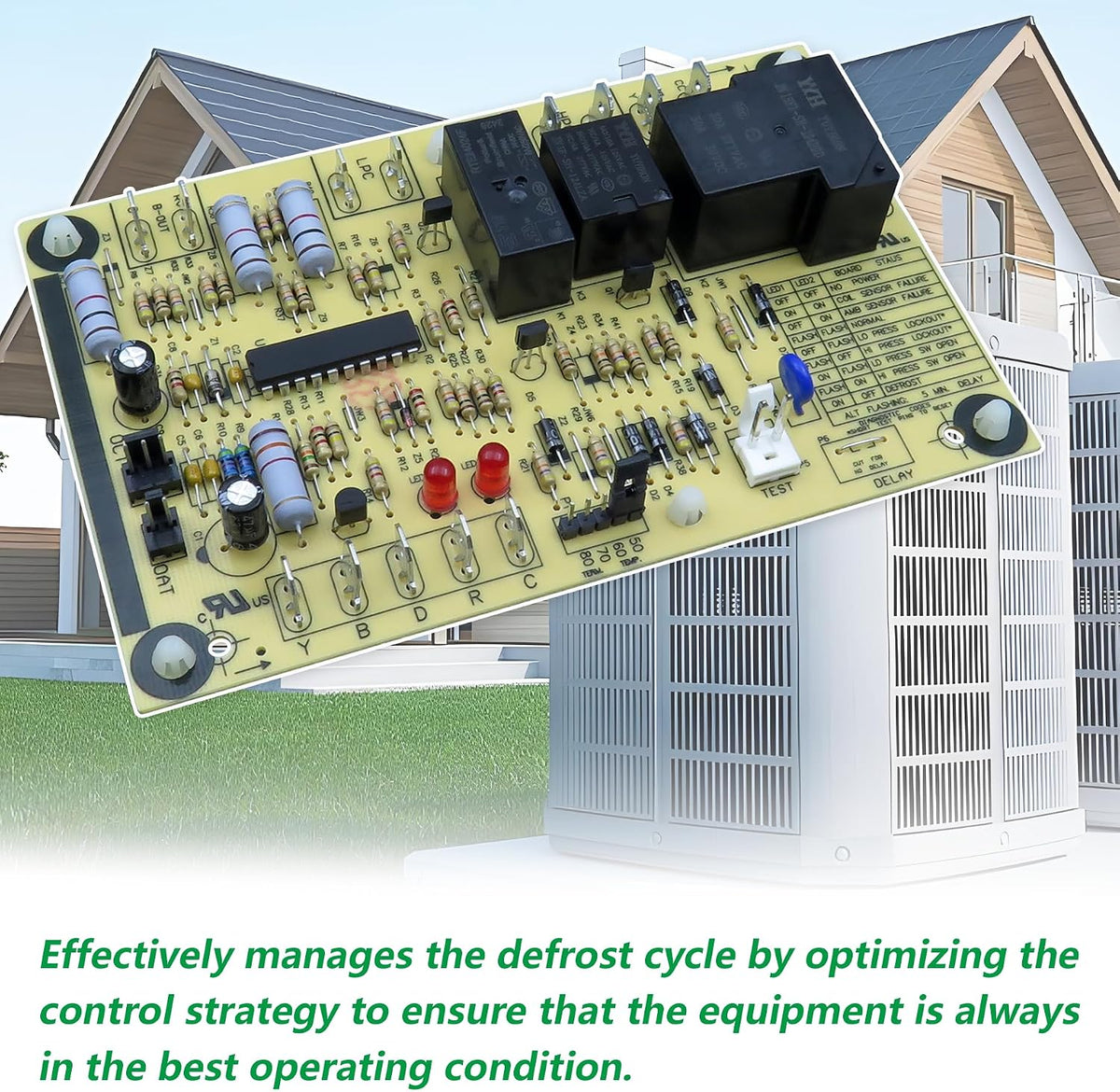 47-102684-204 Heat Pump Defrost Control Board Kit Replacement for Rheem