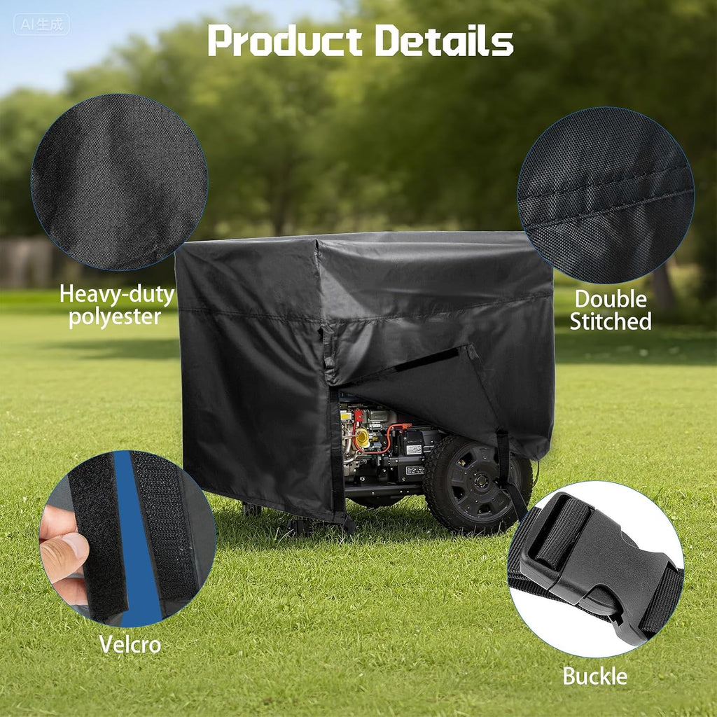 Generator Cover Compatible with Westinghouse, Waterproof Portable Generator Cover for Outside Storage, Heavy Duty