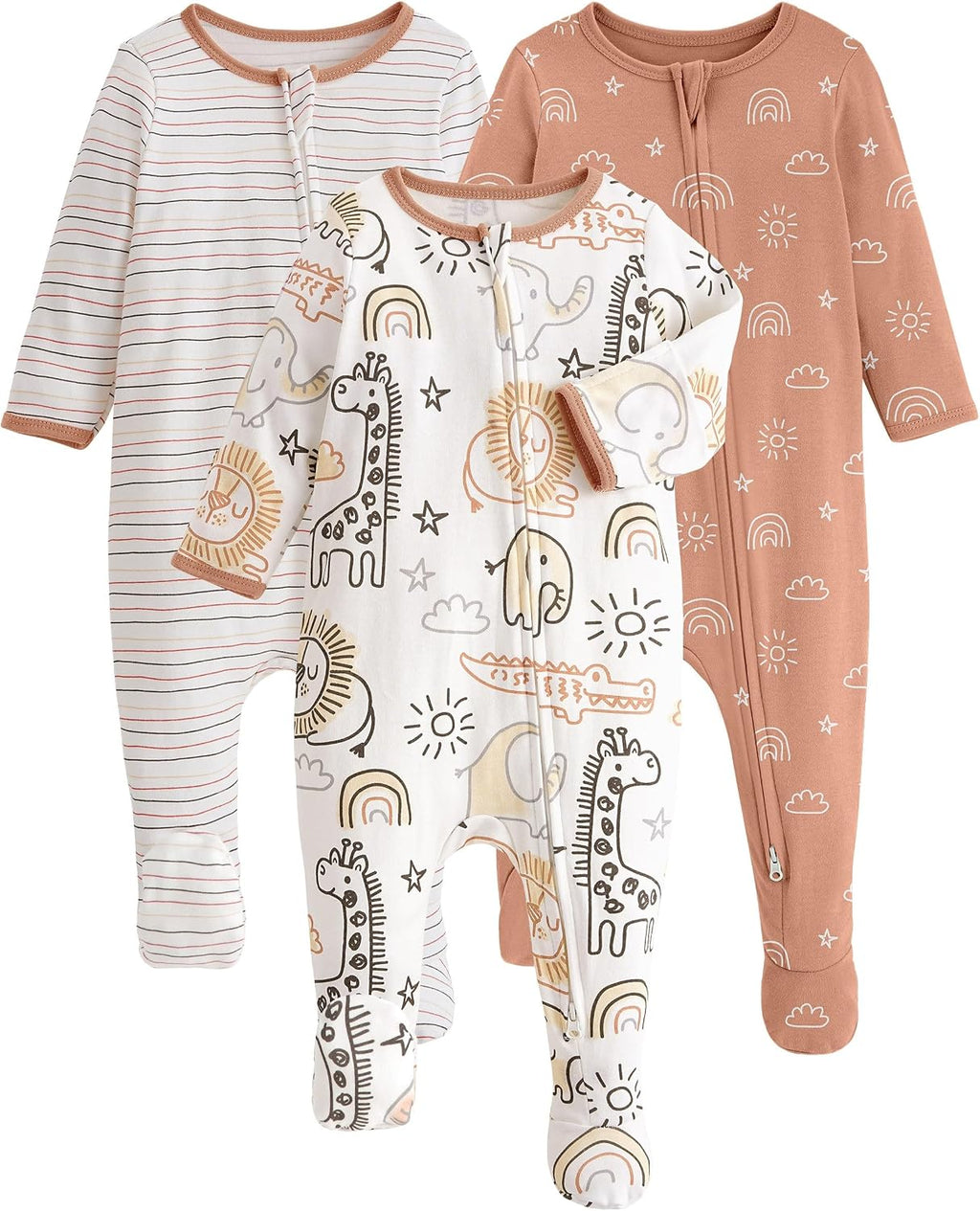 Baby Pajamas 100% Organic Cotton Newborn Sleepers Boy Girl Clothes