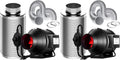 Grow Tent Ventilation System, 4 Inch Inline Duct Fan with Speed Controller, 4'' Carbon Filter, and 8ft. Ducting