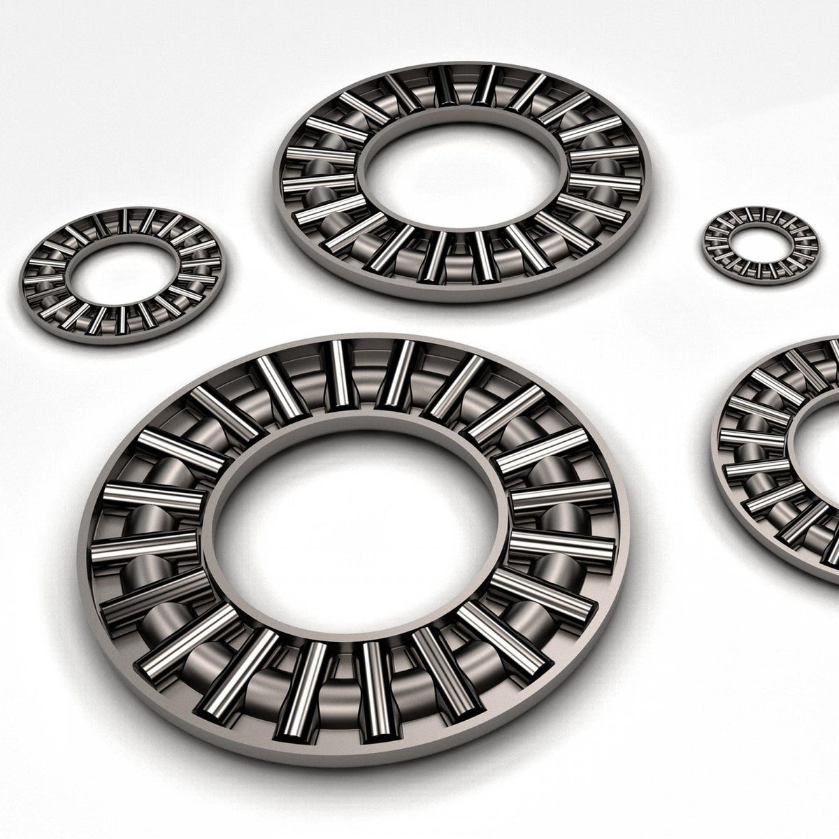 uxcell TC512 Thrust Needle Roller Bearings with Washers 5/16" Bore 3/4" OD 5/64" Width 5pcs