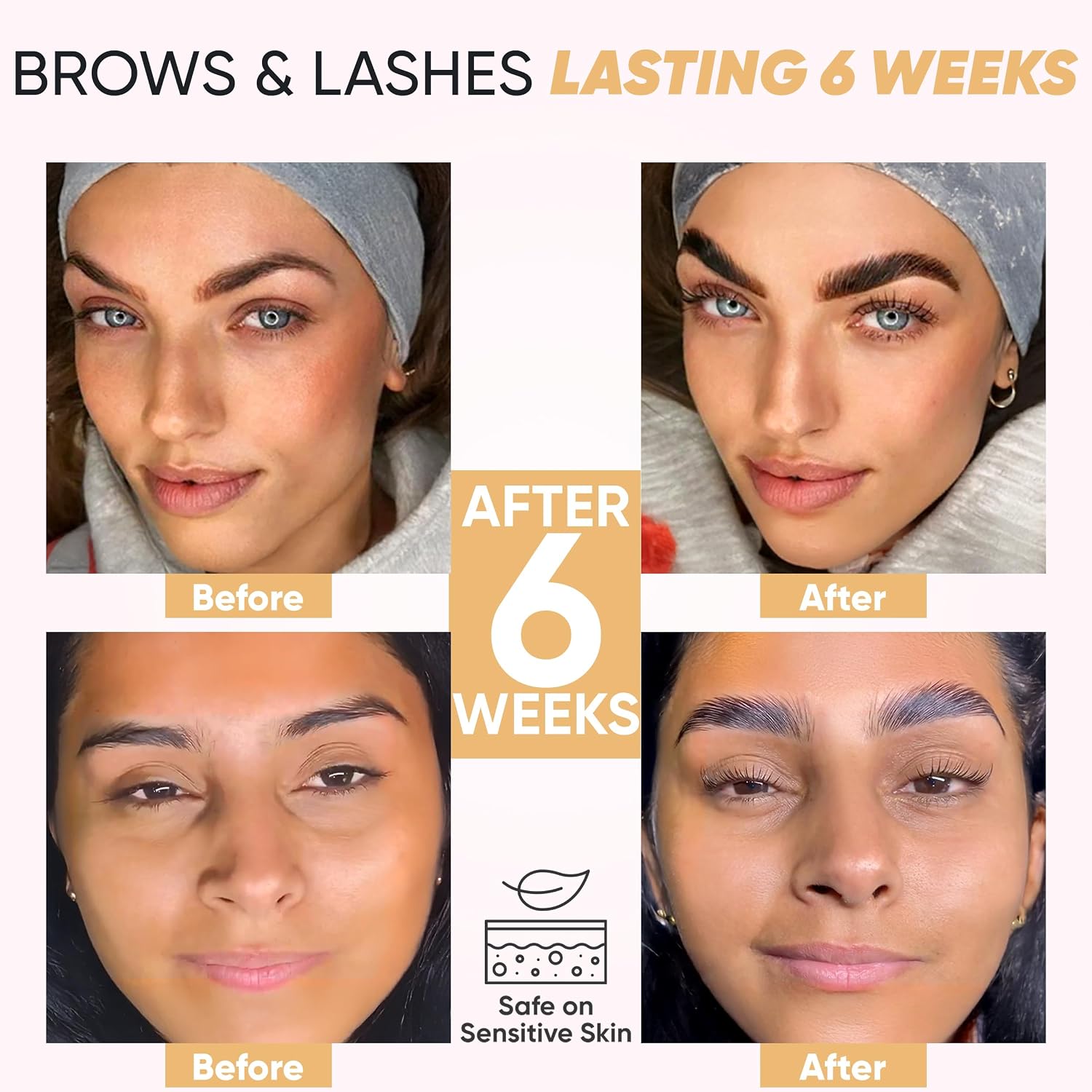 Lash and Eyebrow Lamination Kit | Brow and Lash Lamination Kit | 2-in-1 Professional Brow Lamination Kit for DIY &