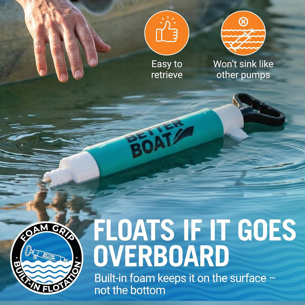 Manual Bilge Pump for Kayak Canoe Dinghy, Handheld Siphon Bailer